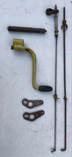 Zündapp 517 rempedaal, as, 2 hevels en 3 remstangen., Ophalen of Verzenden, Gebruikt