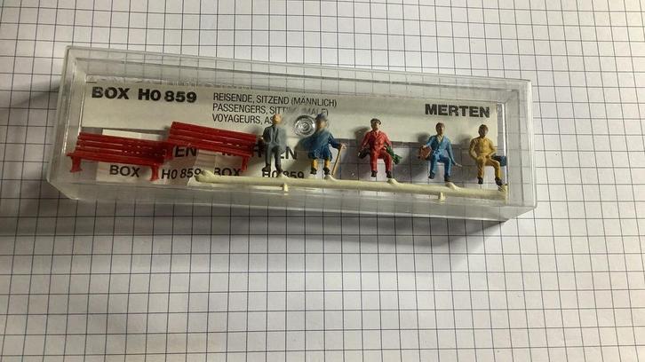 MERTEN HO 859 reizigers poppetjes, Hobby en Vrije tijd, Modeltreinen | H0, Nieuw, Natuur, Gelijkstroom of Wisselstroom, Overige merken