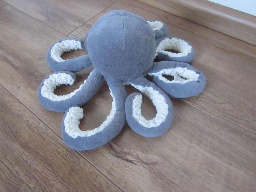Tiamo Collection Little Dutch grijs-witte octopus - inktvis, Kinderen en Baby's, Speelgoed | Knuffels en Pluche, Ophalen of Verzenden
