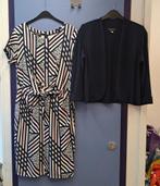 Georgedé jurk roze blauw wit + blauwe bolero mt 42-44 46655, Georgedé, Georgedé, Blauw, .