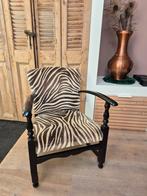 Leuke stoel of fauteuil met zebraprint, Huis en Inrichting, Fauteuils, Ophalen, Gebruikt, Minder dan 75 cm, Stof