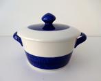 Dekschaal met deksel wit blauw Koka Rörstrand Sweden 3656-k, Ophalen of Verzenden