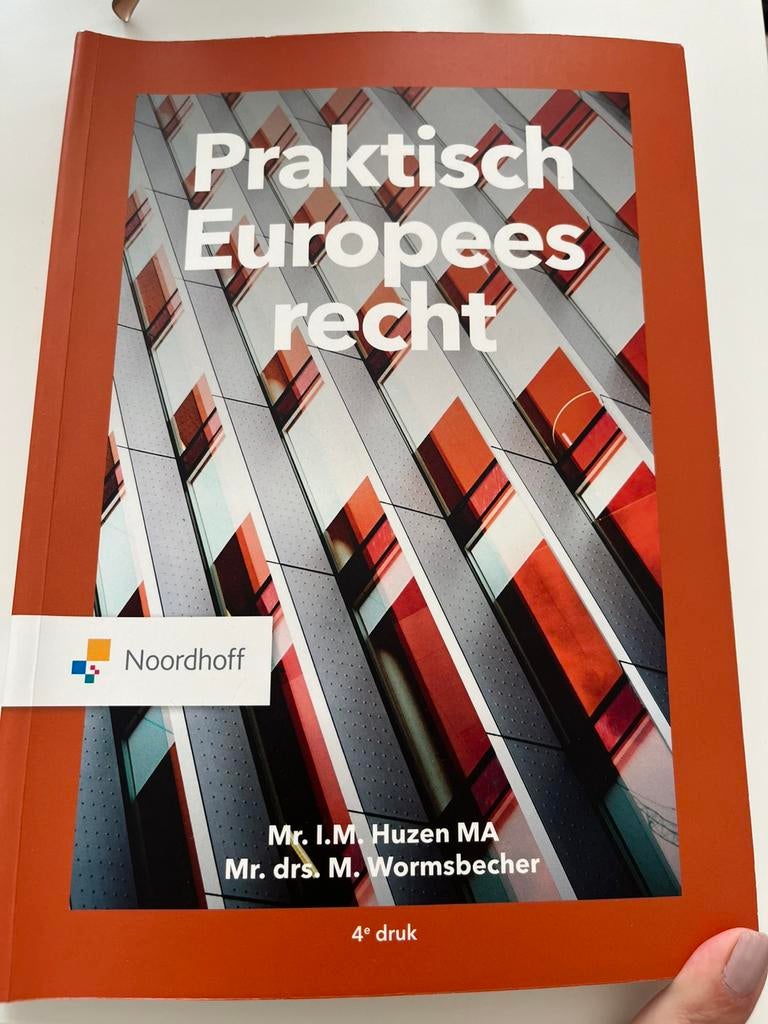 boek: praktisch europees recht 9789001079673, Boeken, Studieboeken en Cursussen, Ophalen of Verzenden, Zo goed als nieuw, HBO