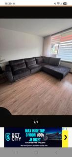 Hoekbank suede, Huis en Inrichting, Ophalen of Verzenden, Zo goed als nieuw