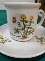 kop en schotel bloemen kronester bavaria, Ophalen of Verzenden