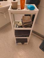 Wastafelkast met 3 planken - Wit, Huis en Inrichting, Ophalen, Minder dan 50 cm, Zo goed als nieuw, Minder dan 100 cm