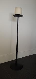 Prachtige kandelaar smeedijzer, Overige materialen, Zwart, Ophalen of Verzenden, Zo goed als nieuw