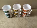 Arcopal Lotus France 9 koffie / thee kopjes, Retro., Verzamelen, Retro, Ophalen of Verzenden, Huis en Inrichting