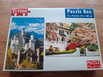 Twee puzzels 1000 stukjes beschikbaar voor biedingen