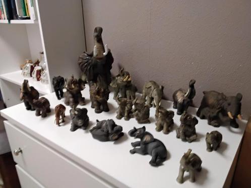 Olifanten Verzameling - 20 Stuks, Verzamelen, Beelden en Beeldjes, Gebruikt, Dier, Ophalen