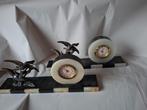 Art Deco Wekkers met Vogelmotief, Ophalen