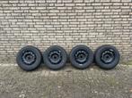 Set Winterbanden met Velgen, Ophalen, 14 inch, Gebruikt, Banden en Velgen