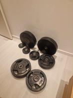 Hastings Pro Halterschijven Set 50mm - Compleet!, Sport en Fitness, Fitnessmaterialen, Ophalen, Rug