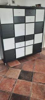 Ikea kast 16 vaks op poten+lades&deurtjes, Ophalen, Zo goed als nieuw