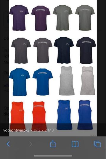 Gymtorro sportshirts nieuw beschikbaar voor biedingen