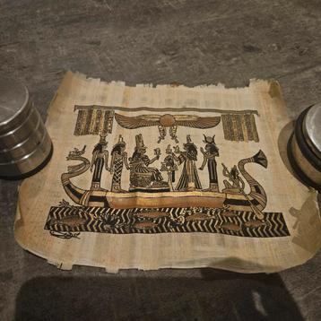 Egyptische Papyrus Schilderij beschikbaar voor biedingen