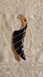 Broche -Zeeslak, Sieraden, Tassen en Uiterlijk, Broches, Verzenden, Zo goed als nieuw, Zwart, Overige materialen