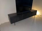 Zwart Mango Houten Dressoir/TV Kast, Huis en Inrichting, Ophalen, Gebruikt, 150 tot 200 cm, Minder dan 100 cm