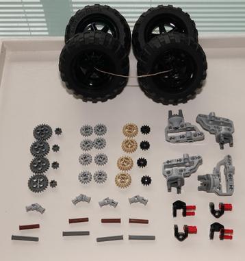 Lego Technic Wielophanging zwart Universeel set met hub beschikbaar voor biedingen