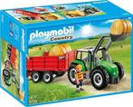 Playmobil Tractor met aanhangwagen – 6130, Ophalen of Verzenden, Zo goed als nieuw, Complete set