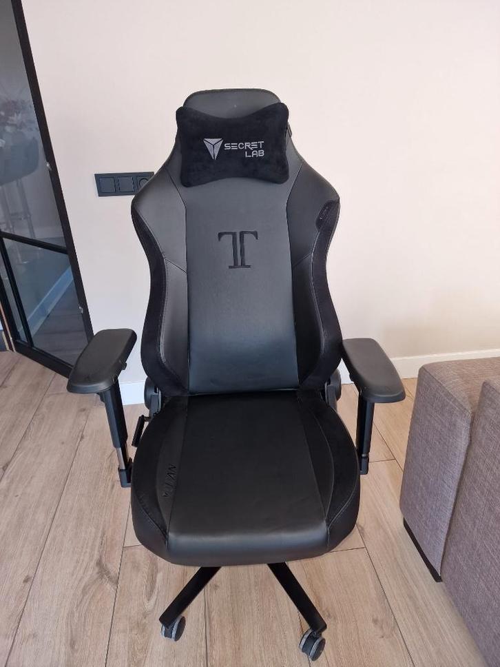 SecretLab TITAN 2020 BLACK, Huis en Inrichting, Bureaustoelen, Zo goed als nieuw, Bureaustoel, Zwart, Ergonomisch, Gaming bureaustoel