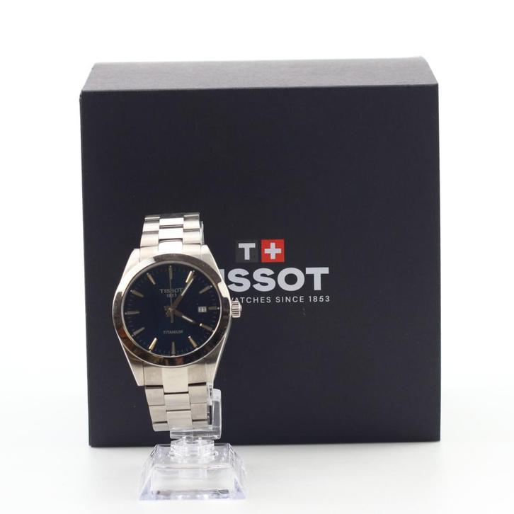 Tissot Gentlemen 40mm Blue Dial T127.410.44.041.00, Sieraden, Tassen en Uiterlijk, Horloges | Heren, Zo goed als nieuw