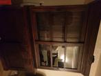 Kast Koloniaal, Huis en Inrichting, Ophalen, Gebruikt, 200 cm of meer, Glas