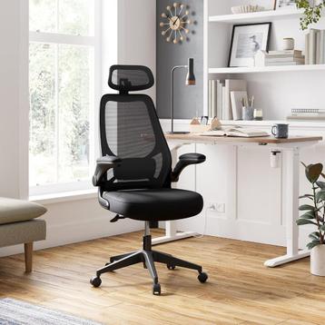 Bureaustoel, ergonomische stoel-Zwart OBN087B01 beschikbaar voor biedingen