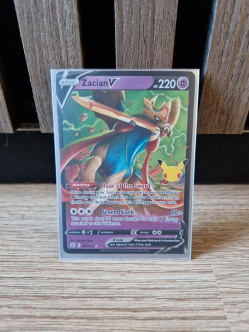 Zacian V 016/025 Pokemon McDonald's 25th anniversary, Hobby en Vrije tijd, Verzamelkaartspellen | Pokémon, Zo goed als nieuw, Meerdere kaarten