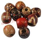 50 x Kralen hout 16X17mm, Verzenden, Nieuw, Kraal