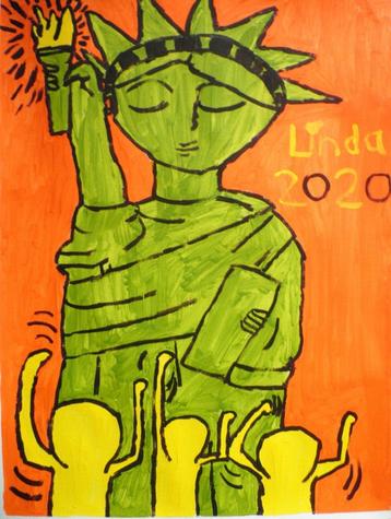Schilderij vrijheidsbeeld 20 beschikbaar voor biedingen