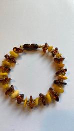 Armband barnsteen 22 cm lsng 1.5 cm breed., Ophalen of Verzenden, Overige materialen, Armband, Met edelsteen
