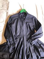 Sofie d'Hoore vintage typewriter cotton pleated dress mt 38, Ophalen, Blauw, Maat 36 (S), Sofie d'Hoore