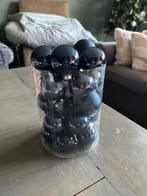 kerst 044 partijtje blauwe kerstballen, Ophalen of Verzenden, Gebruikt