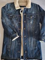 Goldenim spijkerjas met bontvoering - Maat S, Kleding | Dames, Jassen | Winter, Blauw, Ophalen of Verzenden, Zo goed als nieuw