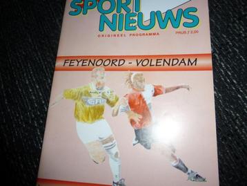 Feyenoord-Volendam uit en thuis beschikbaar voor biedingen