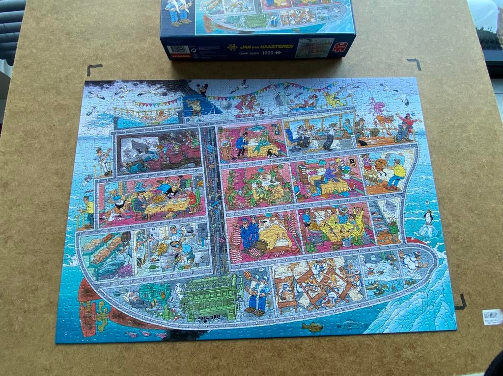 Jan van Haasteren cruiseschip, Ophalen, 500 t/m 1500 stukjes, Zo goed als nieuw