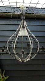Hoge Hanglamp met 7 kaarsen houders, Huis en Inrichting, Lampen | Hanglampen, Ophalen of Verzenden, Gebruikt, Glas, 75 cm of meer