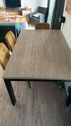 Eetkamertafel zes persoons H&H, Huis en Inrichting, Tafels | Eettafels, Design, Zo goed als nieuw, Vijf personen of meer, Metaal