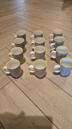 12 Bjorn Espresso Kopjes - Design Koffiekopjes, Gebruikt, Keramiek, Ophalen of Verzenden, Overige stijlen
