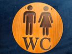 Prachtige houten wc plaat ca 20 cm doorsnede, Ophalen of Verzenden