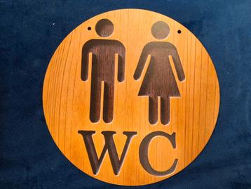 Prachtige houten wc plaat ca 20 cm doorsnede  beschikbaar voor biedingen