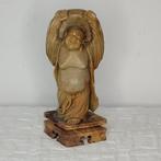 Lachende Boeddha beeld van steen 17 cm hoog, Antiek en Kunst, Ophalen of Verzenden