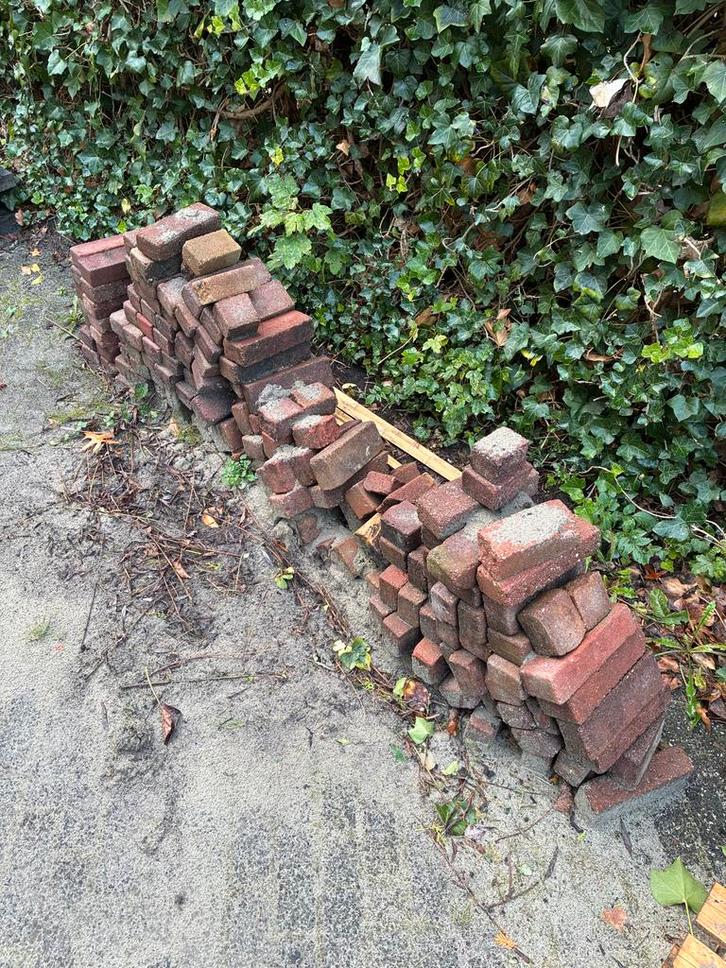 Gebruikte Waaltjes / Stenen, Tuin en Terras, Tegels en Klinkers, Gebruikt, Klinkers, Beton, 5 tot 10 m², Ophalen of Verzenden