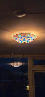 Turkse Mozaïek Plafondlamp, Ophalen of Verzenden, Gebruikt, Glas, Oosters