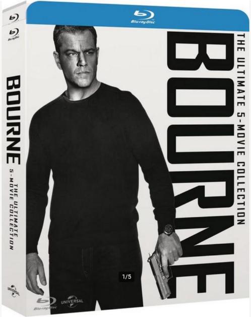 Bourne-Ultimate 5 Movie Collection(BLU RAY/NL Ondertiteld!), Cd's en Dvd's, Blu-ray, Nieuw in verpakking, Actie, Boxset, Verzenden