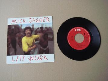 Mick Jagger Let's Work Vinyl single - The Rolling Stones beschikbaar voor biedingen
