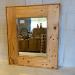 Spiegel (facet) - grenen lijst - 80 x 70 cm - Bij TTM Wonen, Nieuw, Info@ttmwonen.nl, Minder dan 100 cm, Rechthoekig