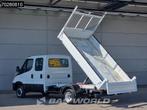 Iveco Daily 35C14 Kipper met Kist Dubbel Cabine Dubbellucht, Auto's, Bestelauto's, Stof, Gebruikt, Euro 6, Iveco