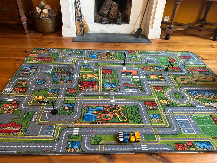 Vloerkleed verkeer auto, Kinderen en Baby's, Speelgoed | Speelkleden, Nieuw, Ophalen